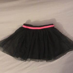 Black Tulle skirt with pink band waist